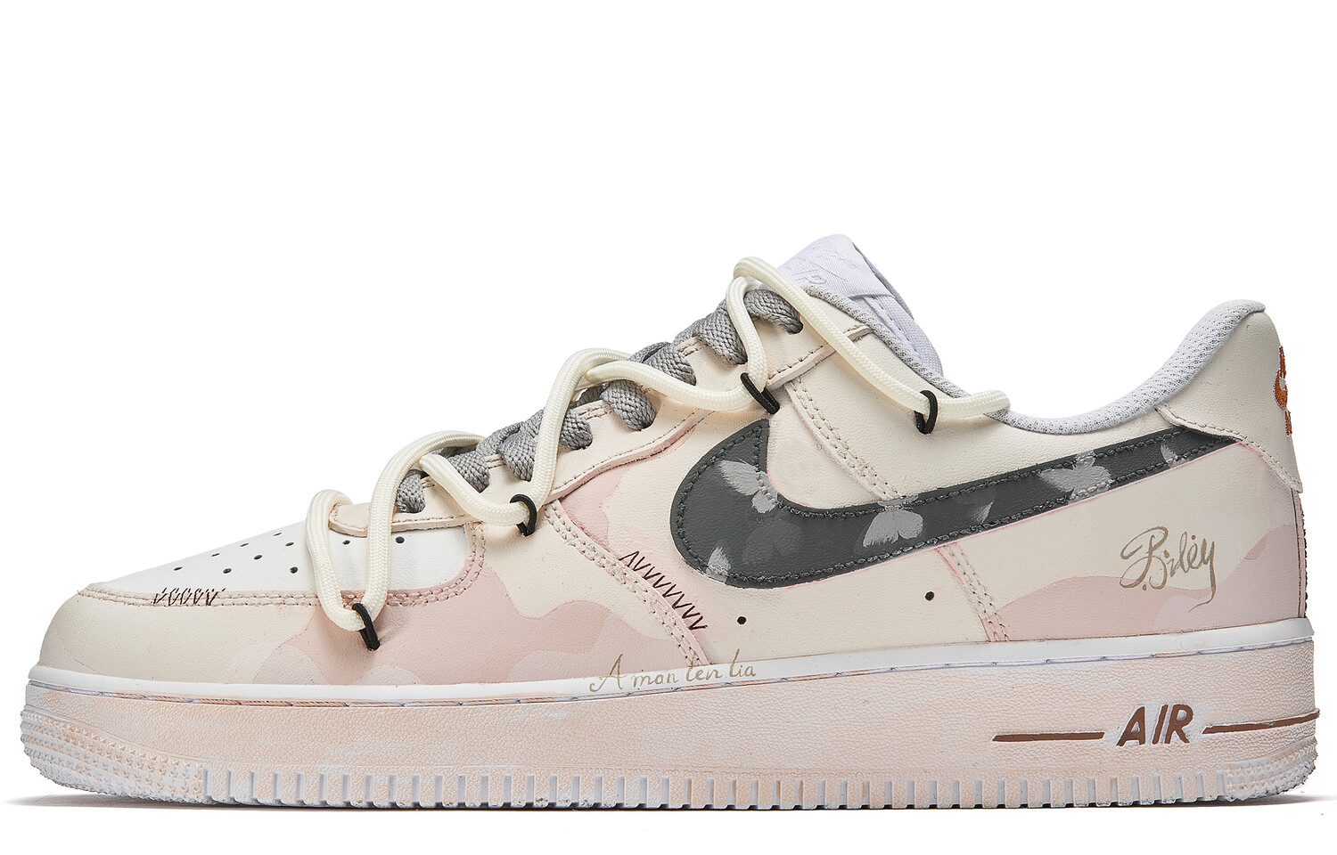 

Кроссовки Nike Air Force 1 Skateboarding Shoes Men Low-top Grey/Coffee/Pink/Purple, фиолетовый