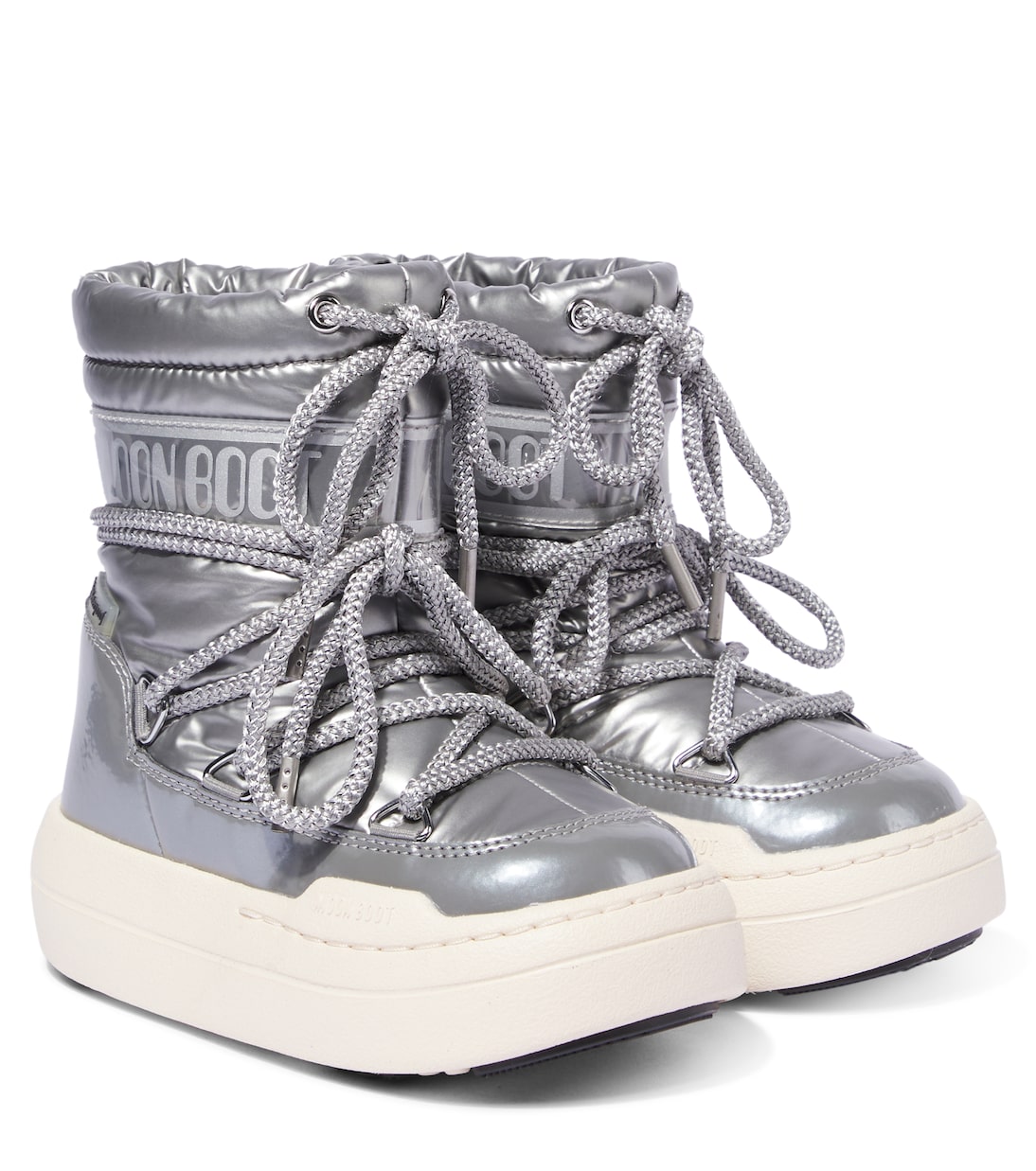 

Зимние ботинки Junior Park с логотипом Moon Boot Kids, серебряный