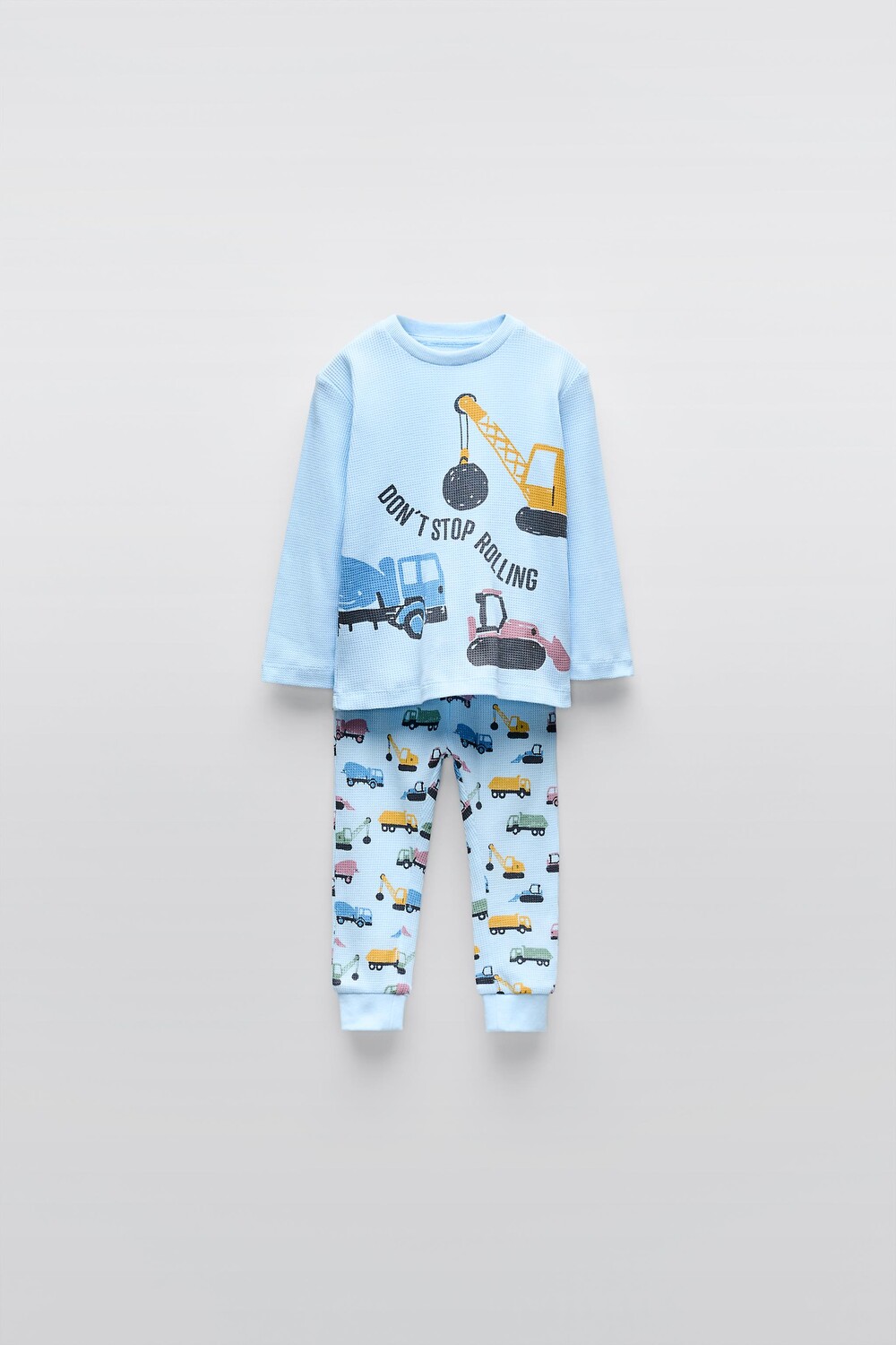 

Возраст 2-6 лет/пижама из вафельной трикотажной ткани с принтом «журали» ZARA, синий