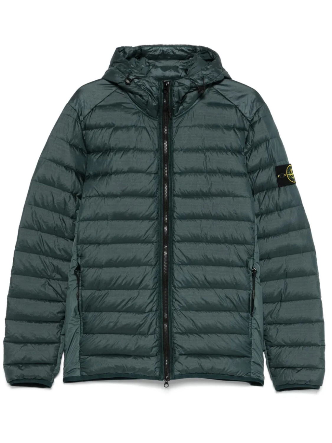 

Stone Island пуховик с капюшоном, зеленый