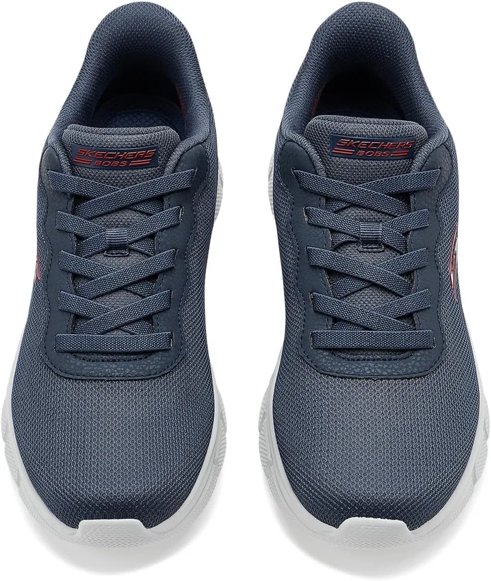 Мужские слипоны Skechers Bobs B Flex Glacial Edge, Dark Navy Blue — фото 2