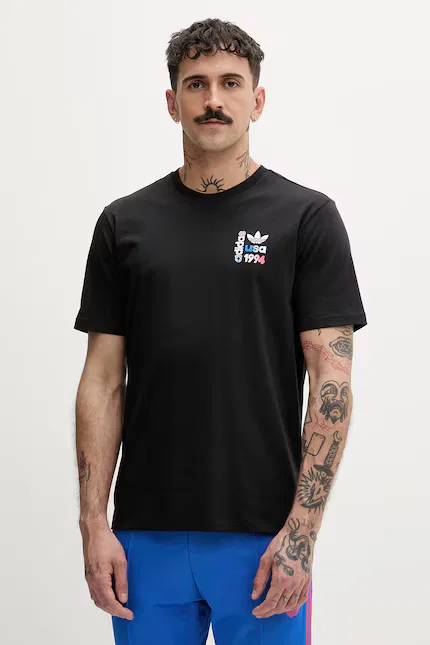 Футболка с принтом USA 94 Adidas Originals, черный — фото 3