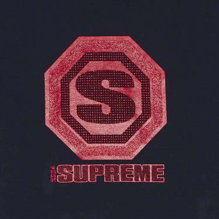 Футболка Supreme Blockbuster Tee 'Navy' — фото 3