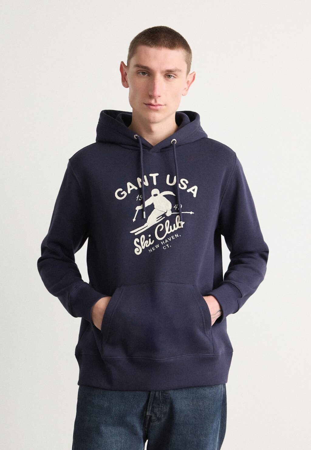 

Толстовка GRAPHIC HOODIE GANT, темно-синий