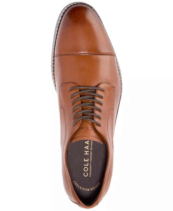 Мужские оксфорды Harmon Grand Cap Toe Cole Haan, коричневый — фото 4