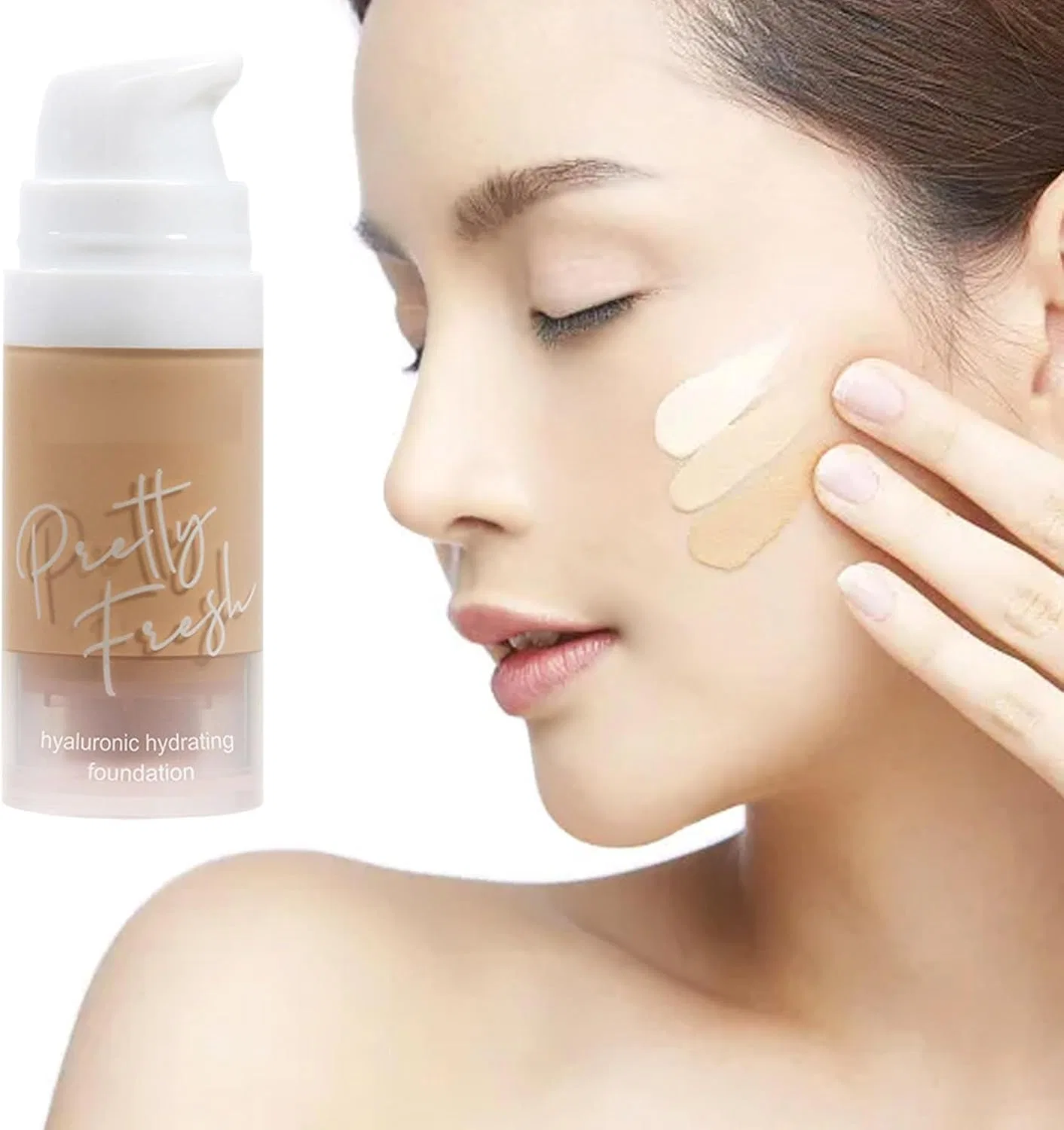 Тональное средство Liquid Foundation Concealer, увлажняющее, без бренда, один предмет, 30 г, цвет кофе — фото 2