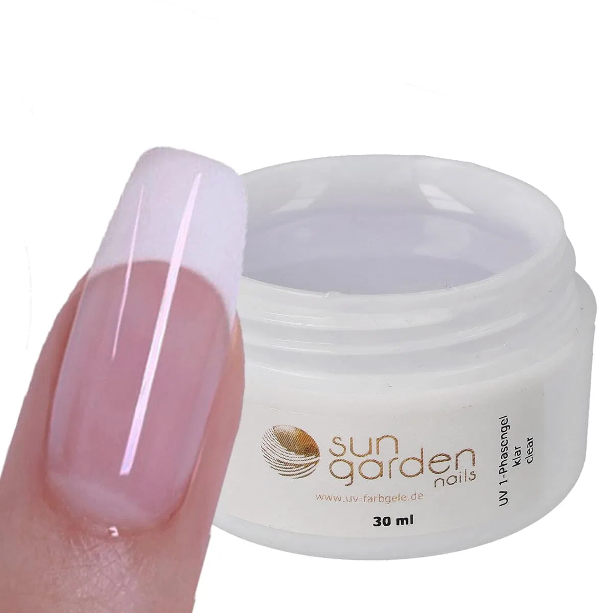 Однофазный прозрачный гель Sun Garden Nails 30 мл с набором кистей для УФ-геля Sun Garden Nails — фото 4