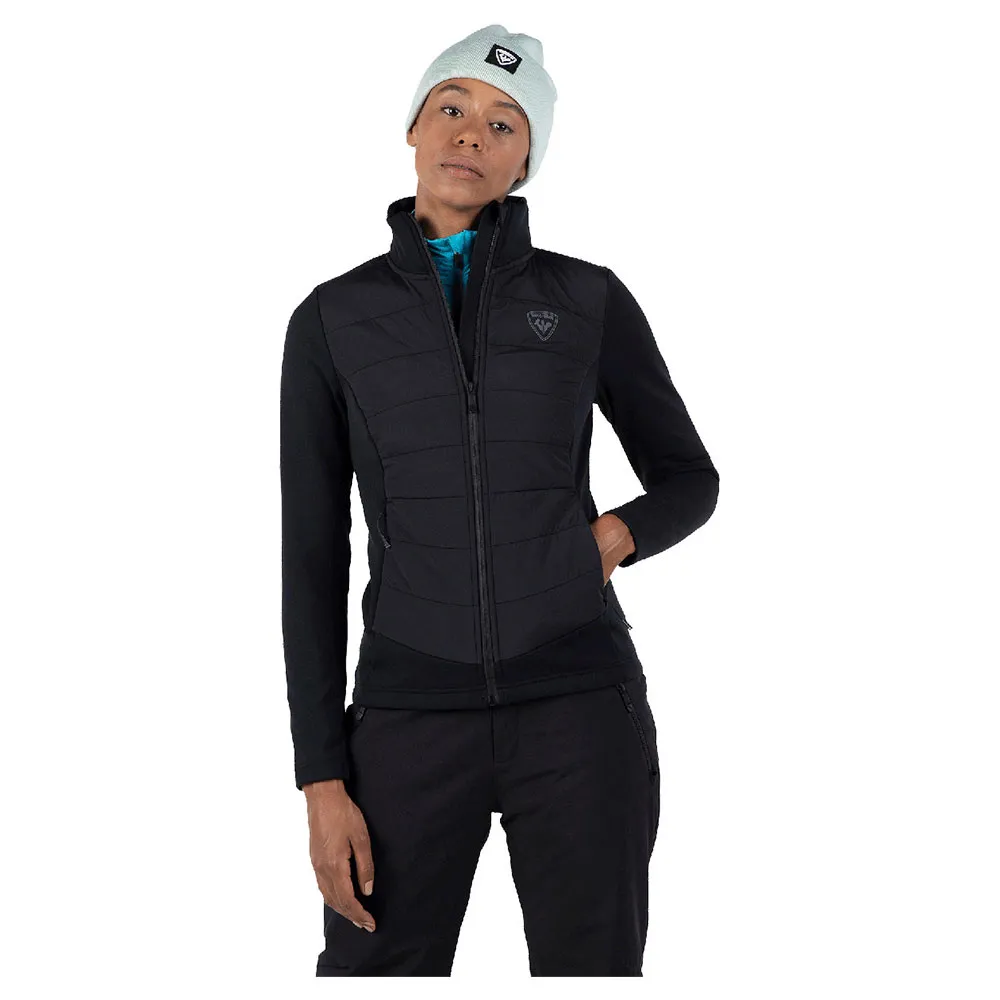 

Флис Rossignol Classique Hybrid full zip, черный