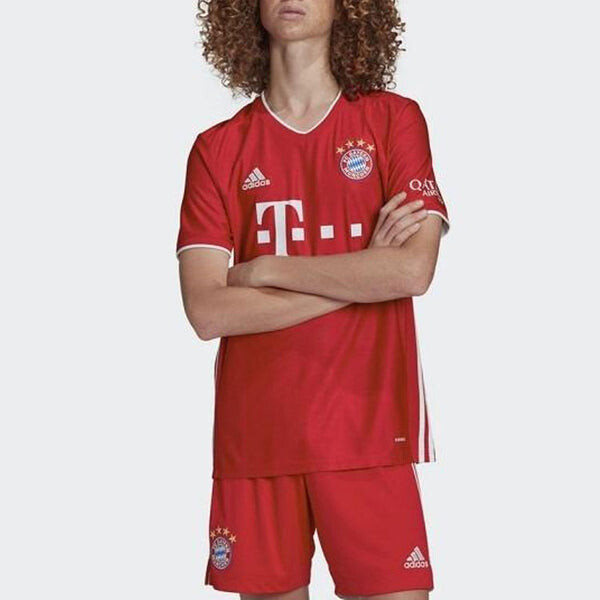 Футболка fc bayern bayern munich black home soccer/football red Adidas, красный — фото 3