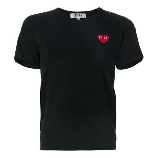 

Футболка basic t-shirt red emblem 'black' Comme Des Garcons Play, черный