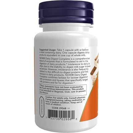 Now Foods Dairy Digest Complete 90 капсул — фото 3