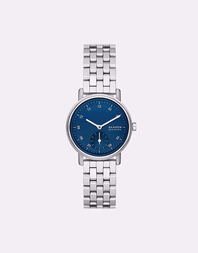 

Женские часы Skagen Kuppel Lille с двумя стрелками и секундной стрелкой, серебристые, из нержавеющей стали — СЕРЕБРЯНЫЕ