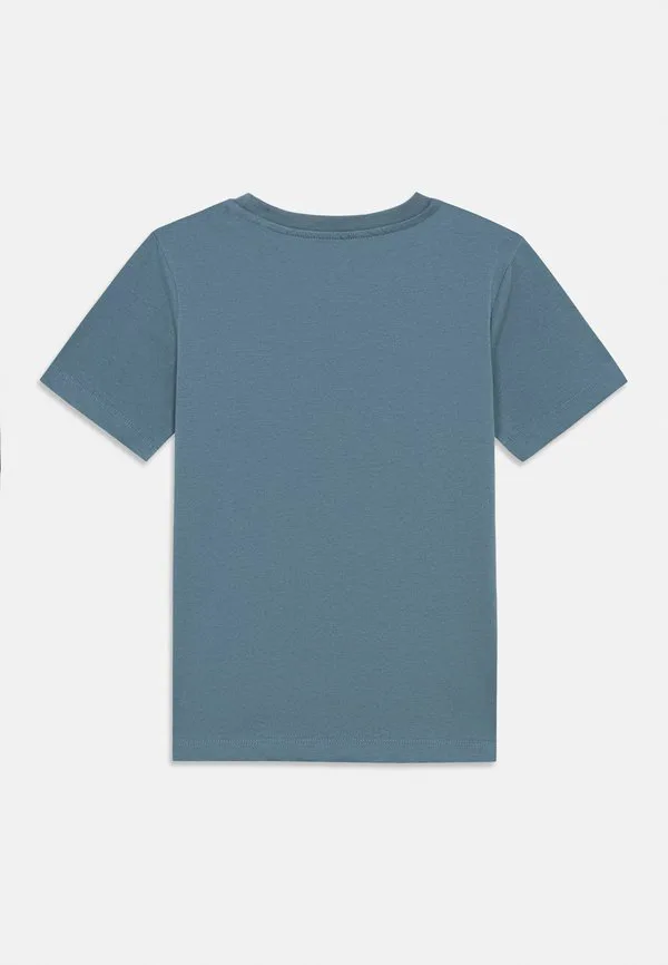 Футболка с логотипом jjecorp и принтом на воротнике. Jack & Jones Junior, Blue Mirage — фото 2