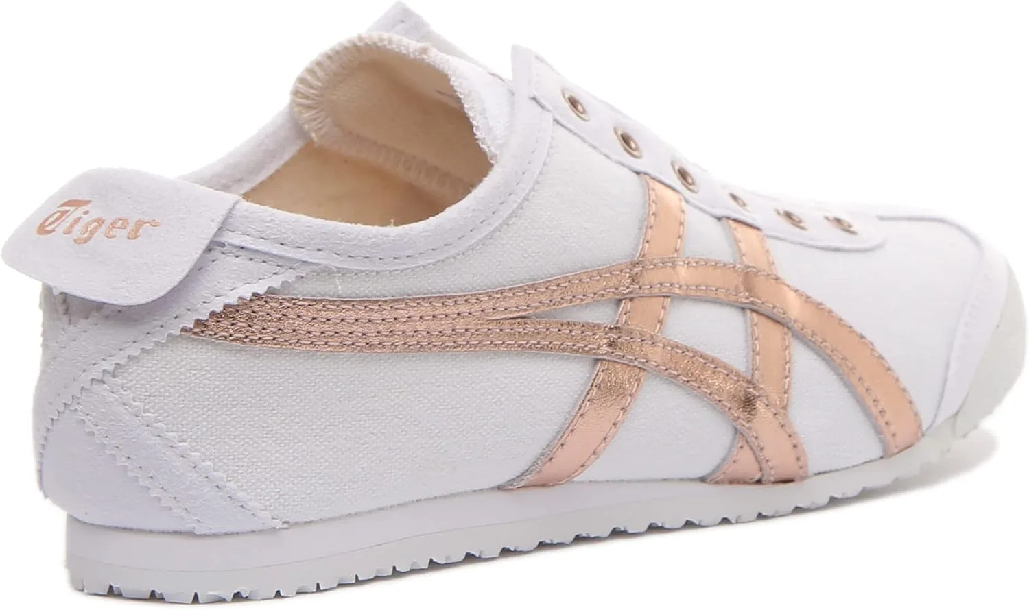 Спортивные кроссовки на шнуровке Onitsuka Tiger Unisex Adult Mexico 66 Vulc Su Asics, белый — фото 4