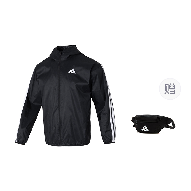 Adidas Куртка Essential Jackets & Coats мужская черно-белая