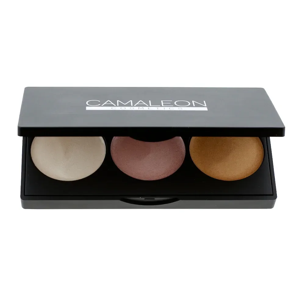 Палетка кремовых хайлайтеров 7,5 г Camaleon Cosmetics