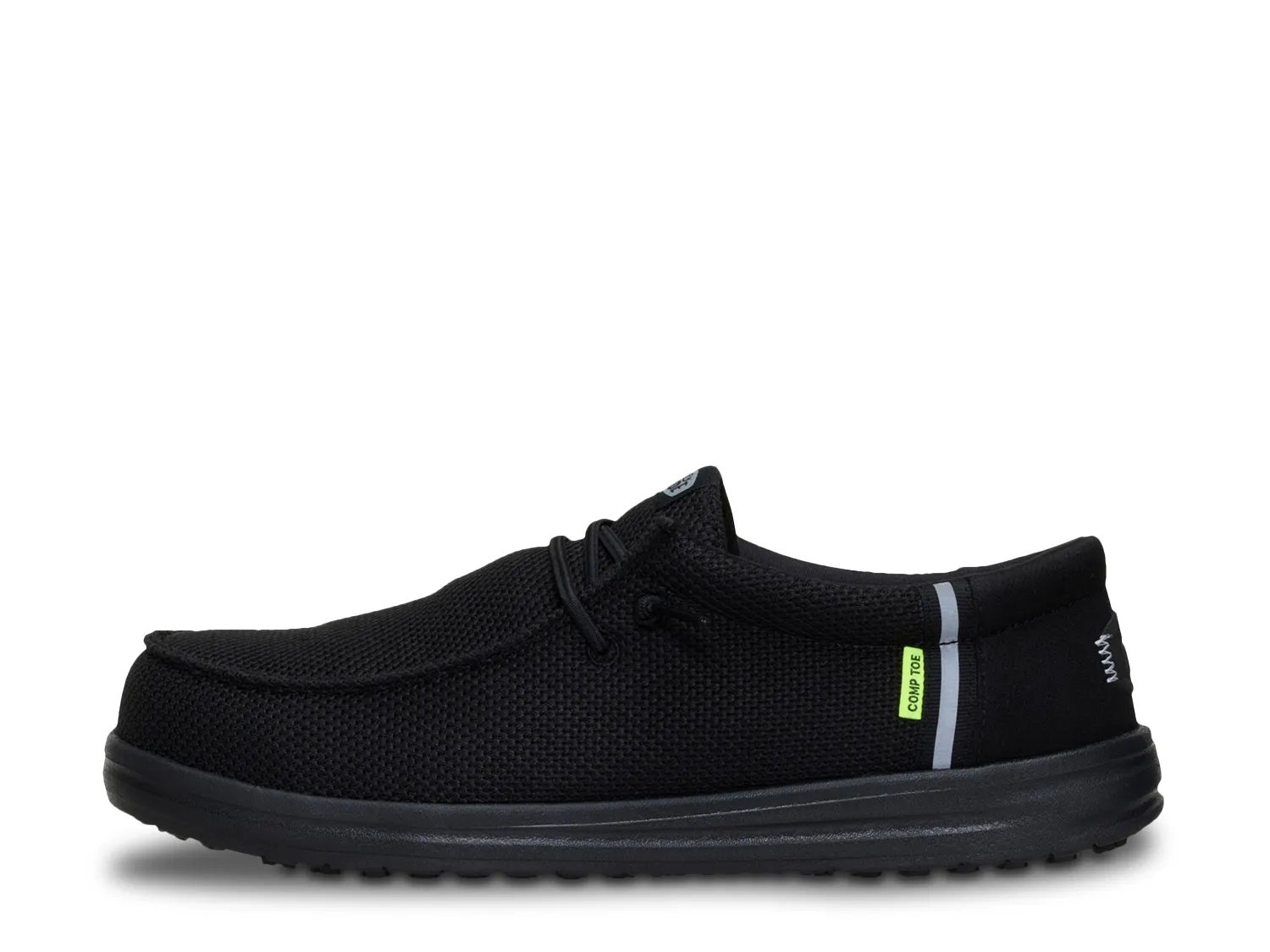 Слипоны HEYDUDE Wally Composite Toe Work Slip-On - Men's, черный/черный — фото 4