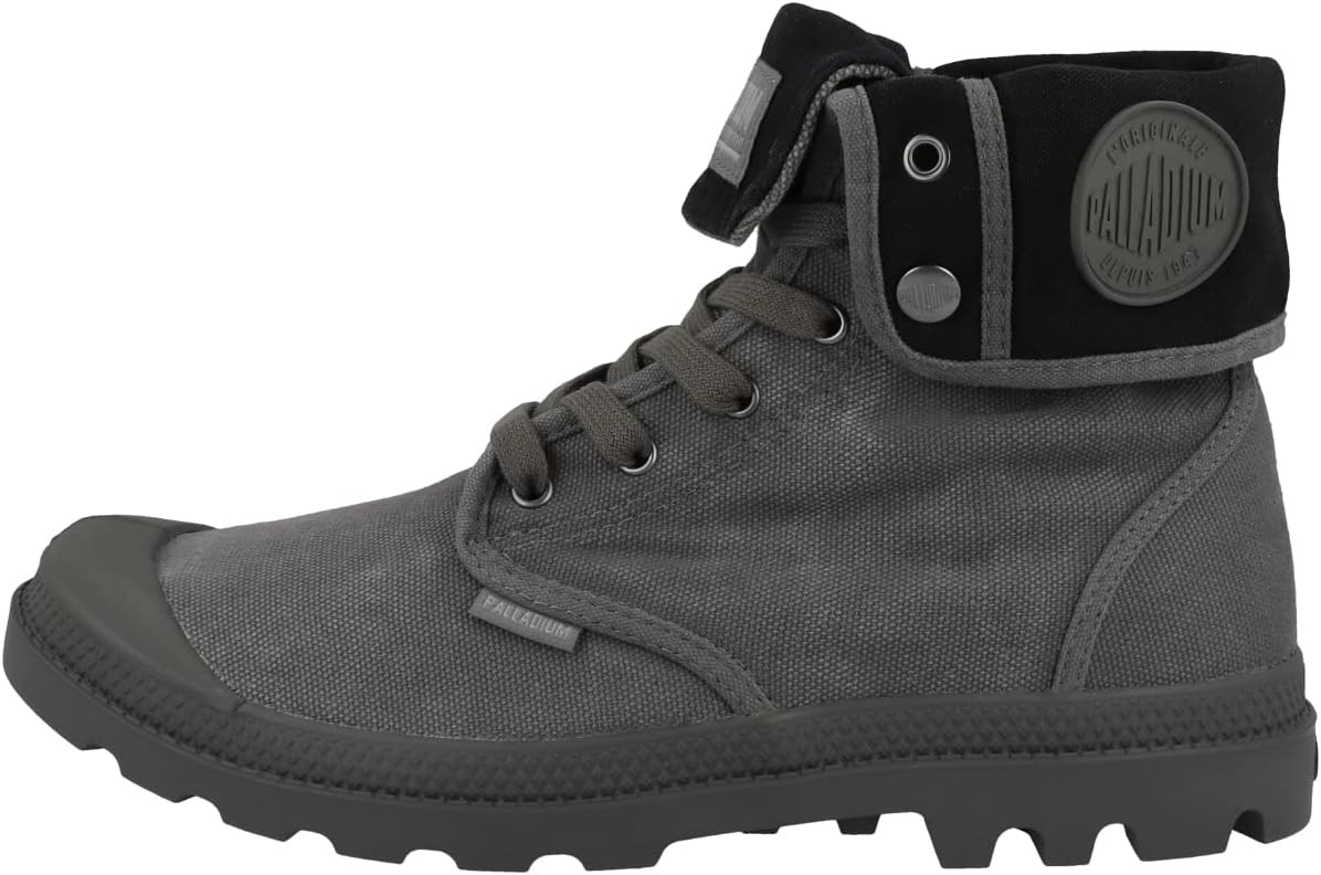 

Palladium Men's Baggy Canvas Boot, Metal/Black