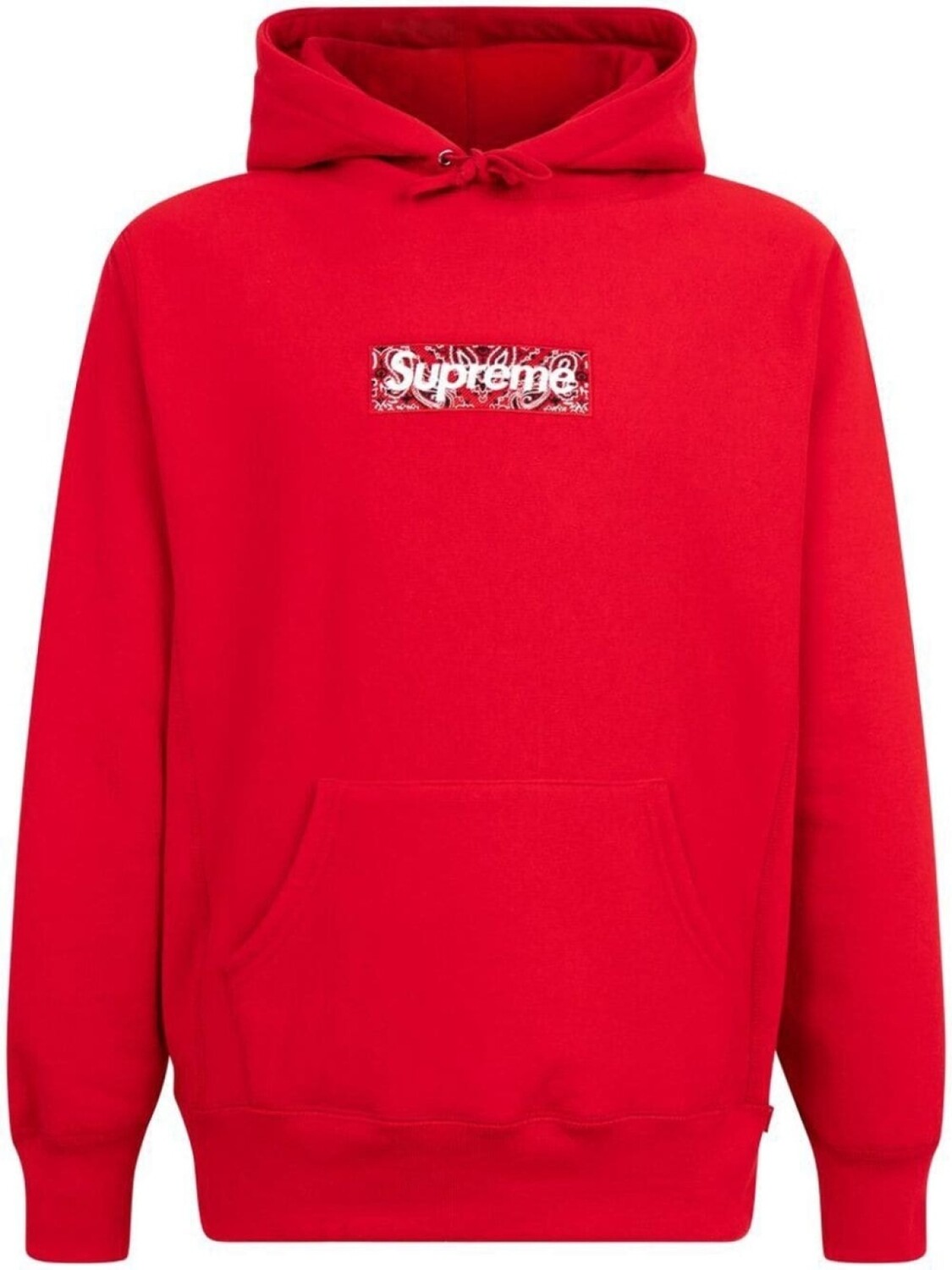 

Supreme худи с логотипом, красный