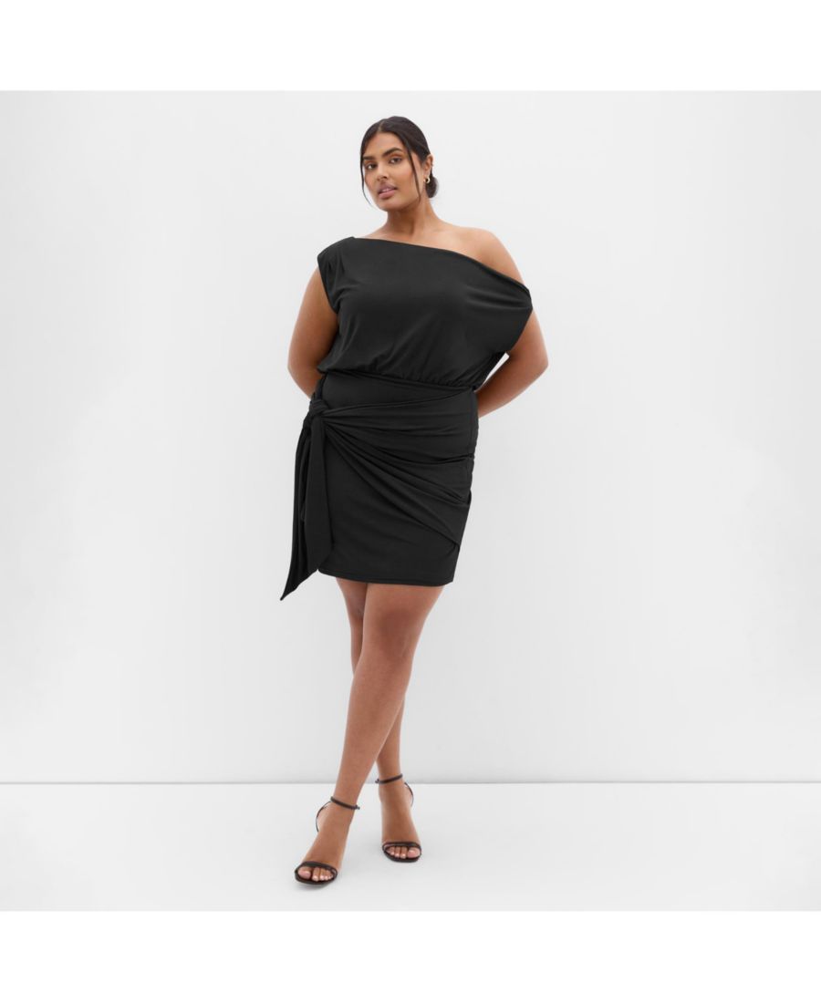 

Мини-платье Palmer больших размеров CITY CHIC, Black