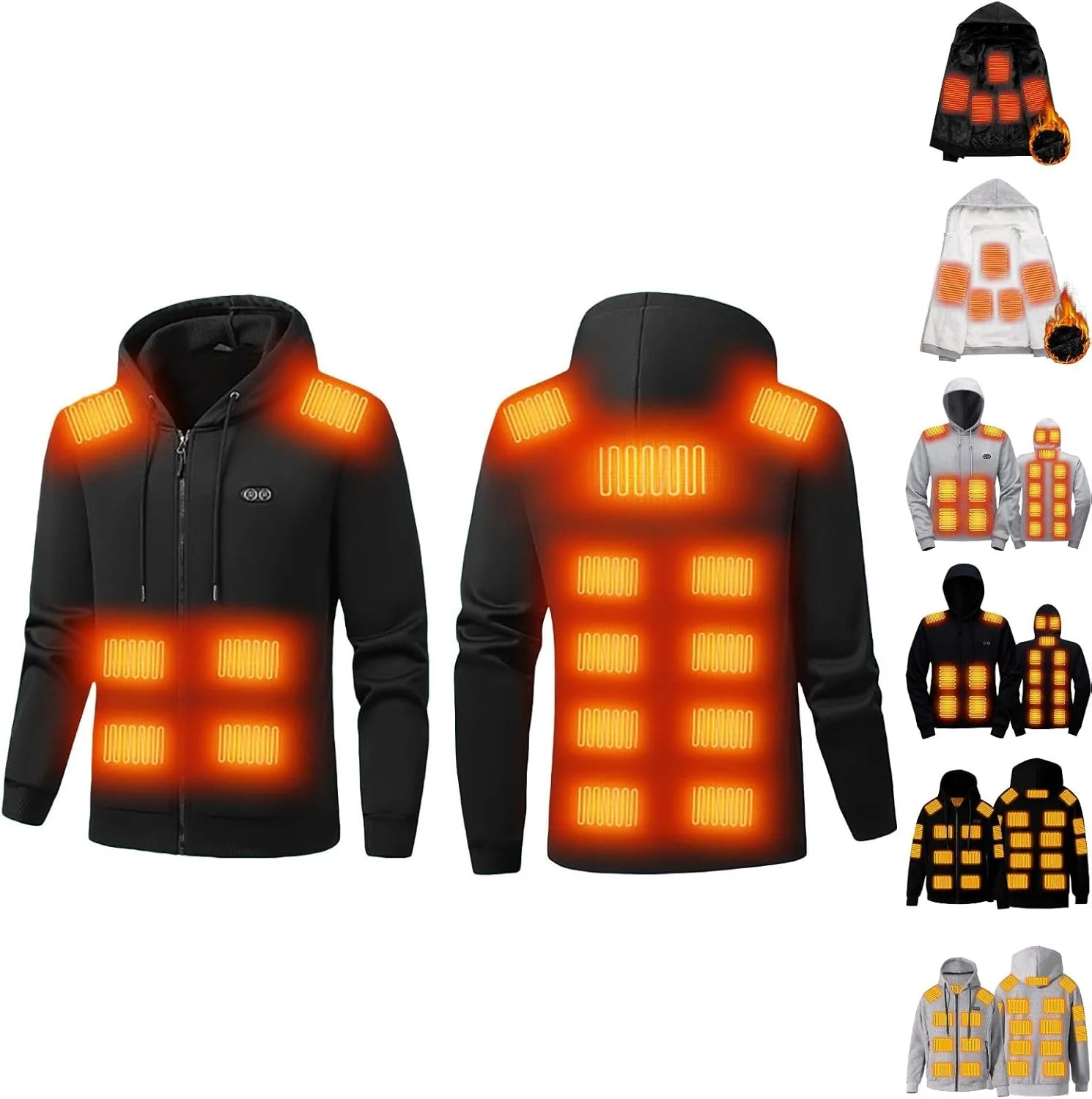 

Теплый зимний худи Unisex Plus Size