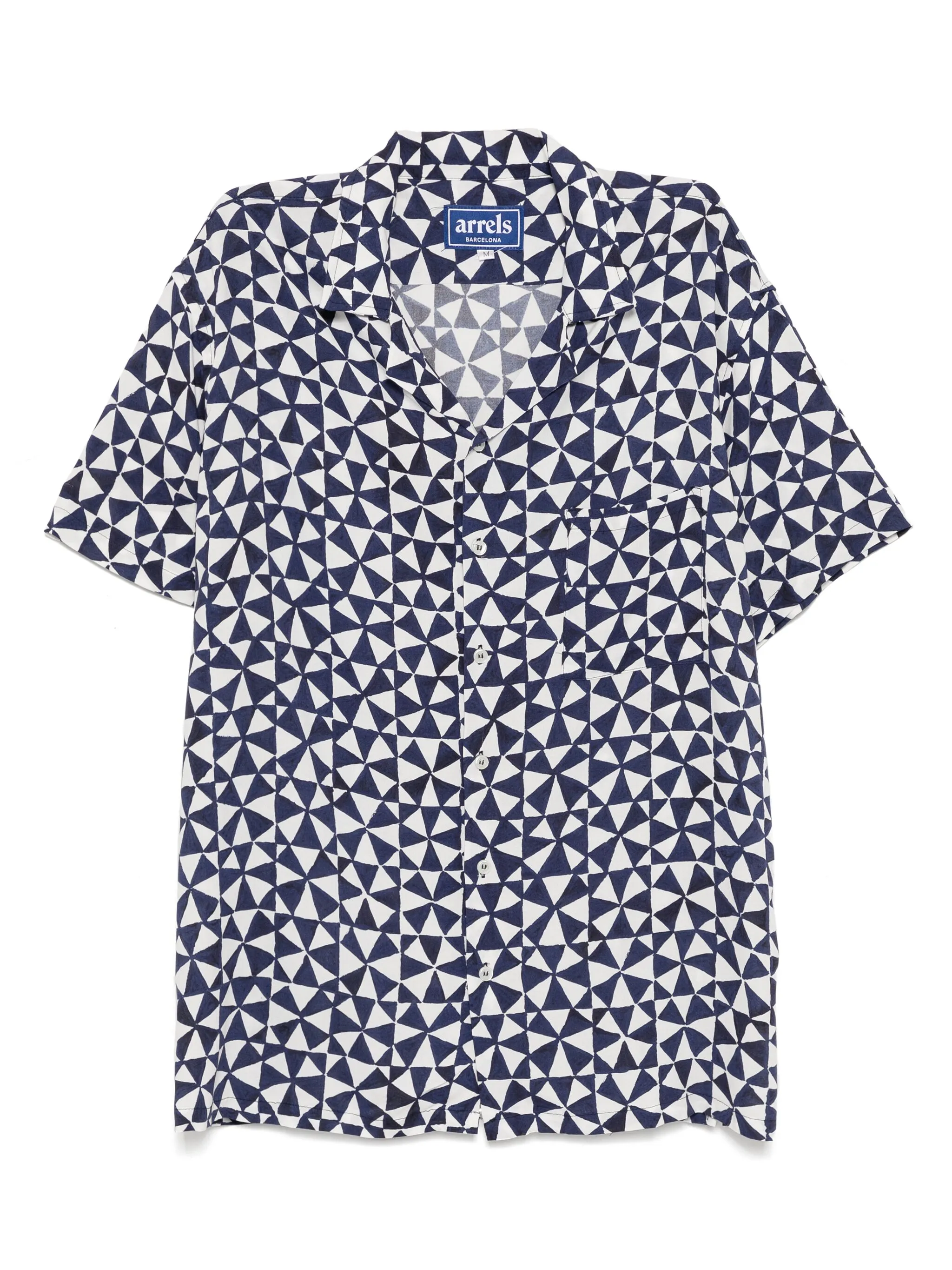 

Рубашка с узором Arrels Barcelona, синий