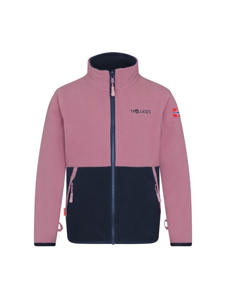 

Флисовая куртка Trollkids Fleecejacke Storfjord, цвет navy/mauve