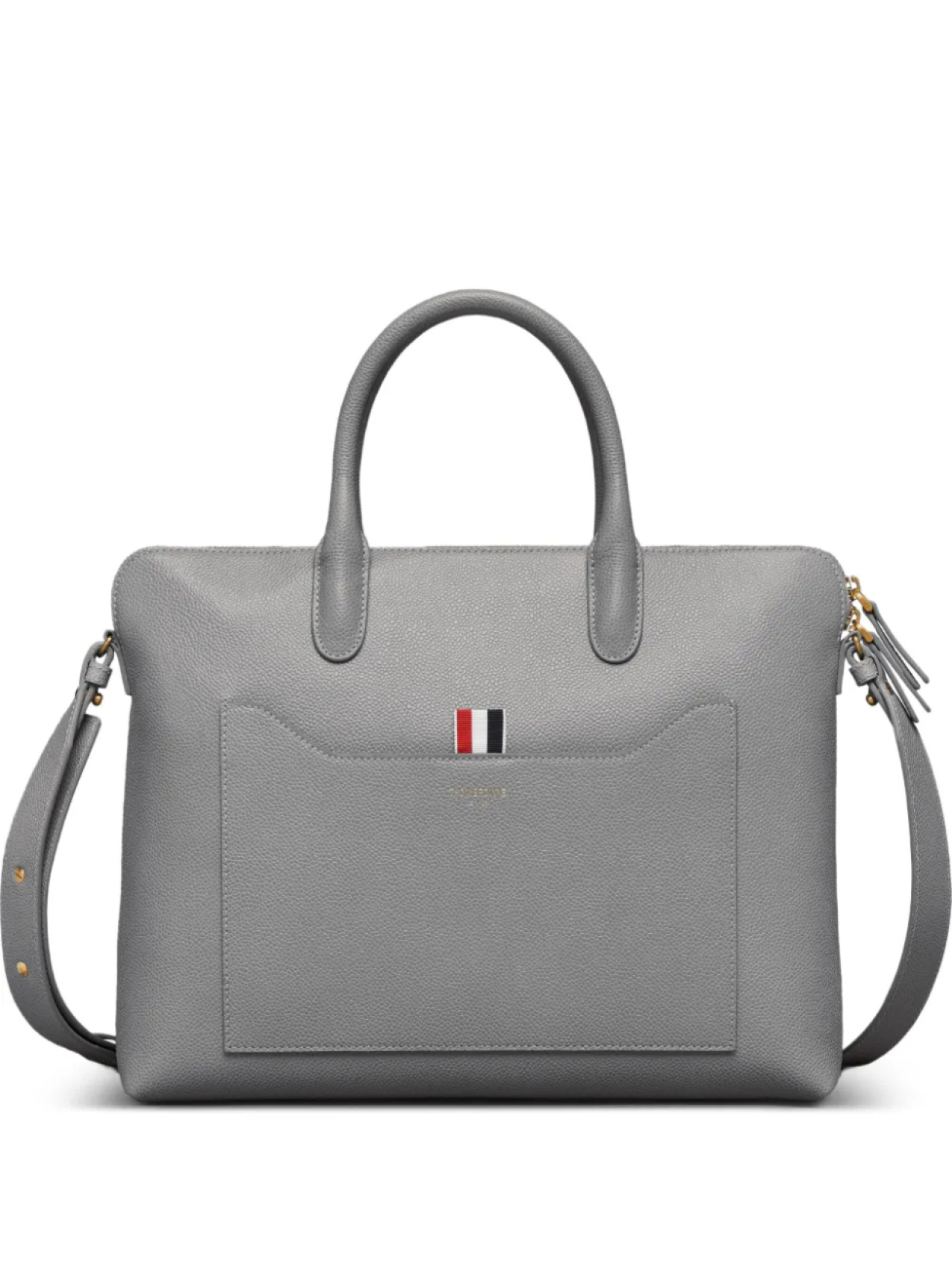 

Thom Browne кожаная сумка-тоут, серый