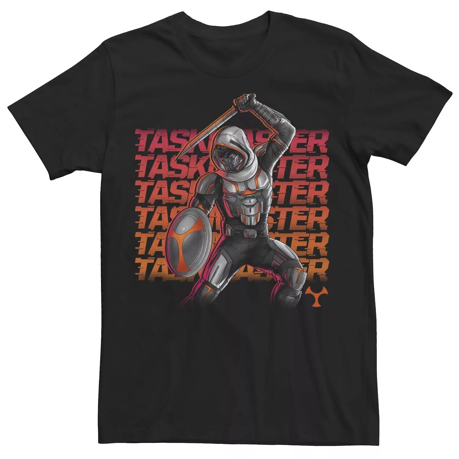 

Мужская футболка с рисунком Marvel Taskmaster Licensed Character, черный