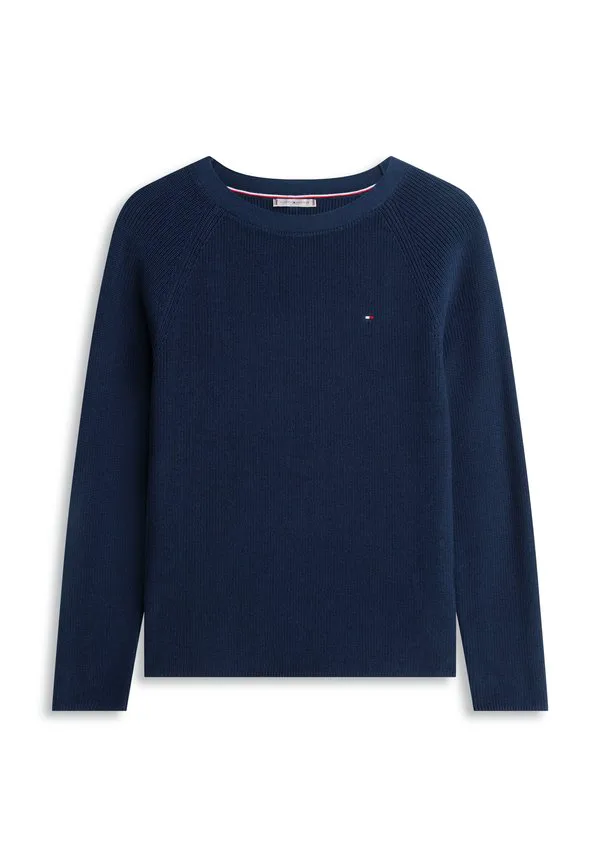 Джемпер тонкой вязки с вырезом-лодочкой Tommy Hilfiger, Dark Night Navy — фото 4