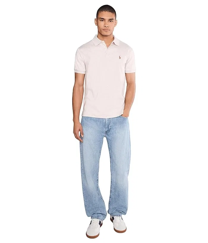 Поло Polo Ralph Lauren Custom Slim Fit Soft Cotton, State Heather — фото 2