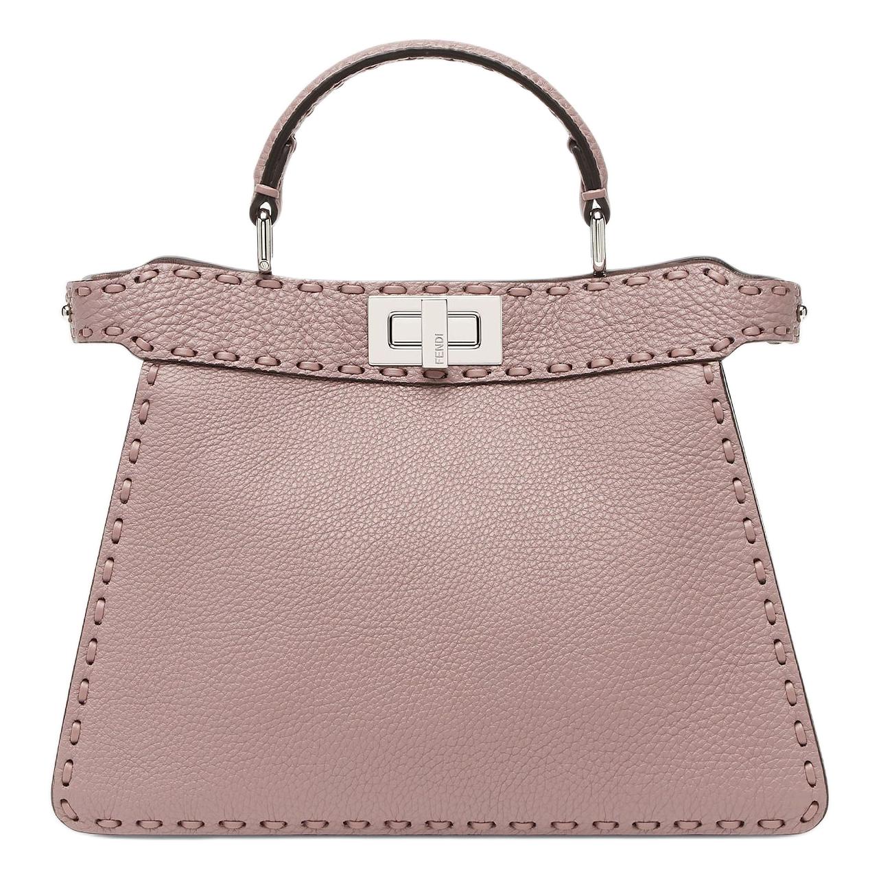 

FENDI Peekaboo ISeeU Женская Сумка Через Плечо Маленький Размер Розовый