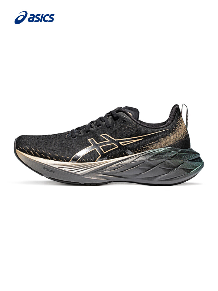 

Кроссовки мужские Asics Novablast 4 Platinum амортизирующие, черный / бежевый