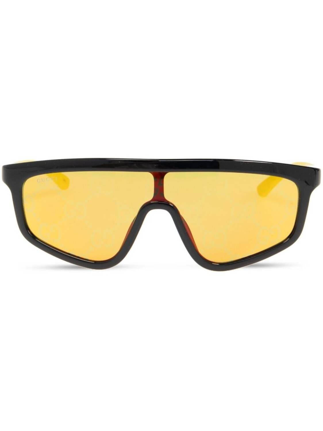 

Gucci Eyewear солнцезащитные очки с оправой маски, черный