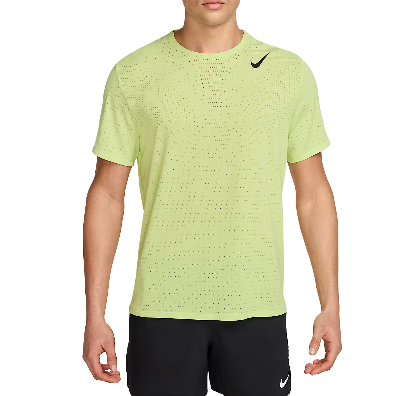 

Мужская футболка для бега AeroSwift Dri FIT Adv с короткими рукавами Nike, желтый