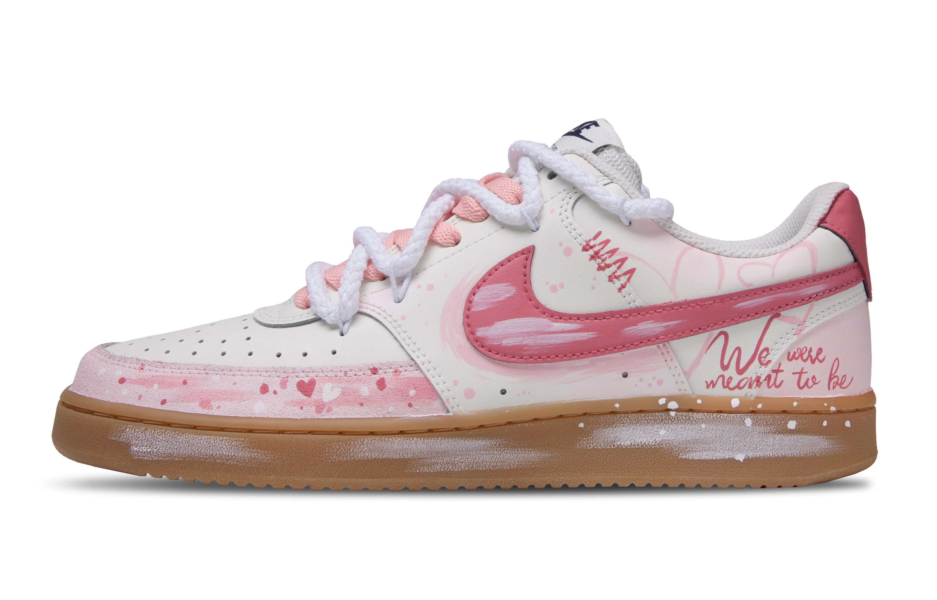 

Nike Кроссовки Court Vision 1 Blush Dream Of Love Low Top для скейтбординга, мужские, розовые