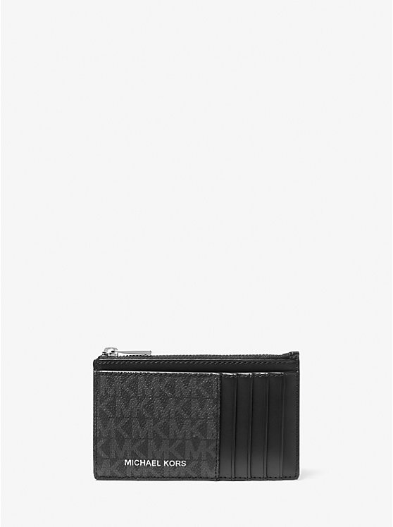 

Тонкий кошелек Cooper на молнии с фирменным логотипом Michael Kors, черный