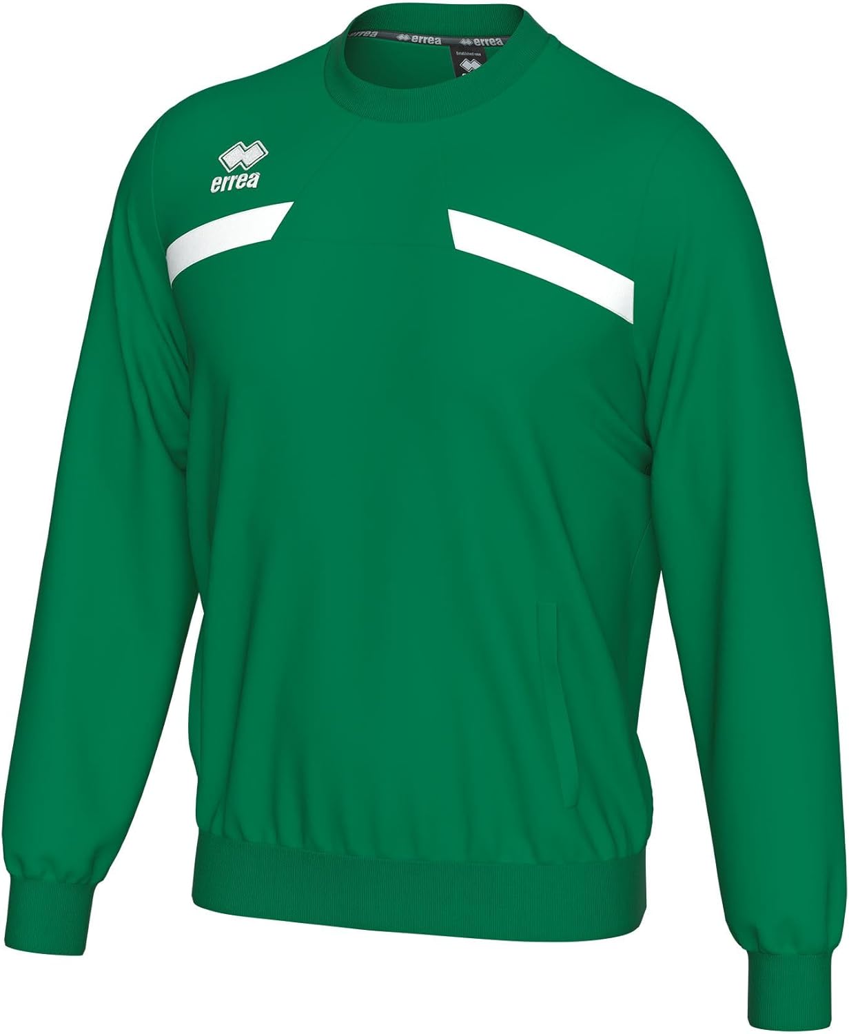 

Мужская спортивная толстовка ERREA MATT, на флисовой подкладке, с боковыми карманами, круглым вырезом, белый/зеленый