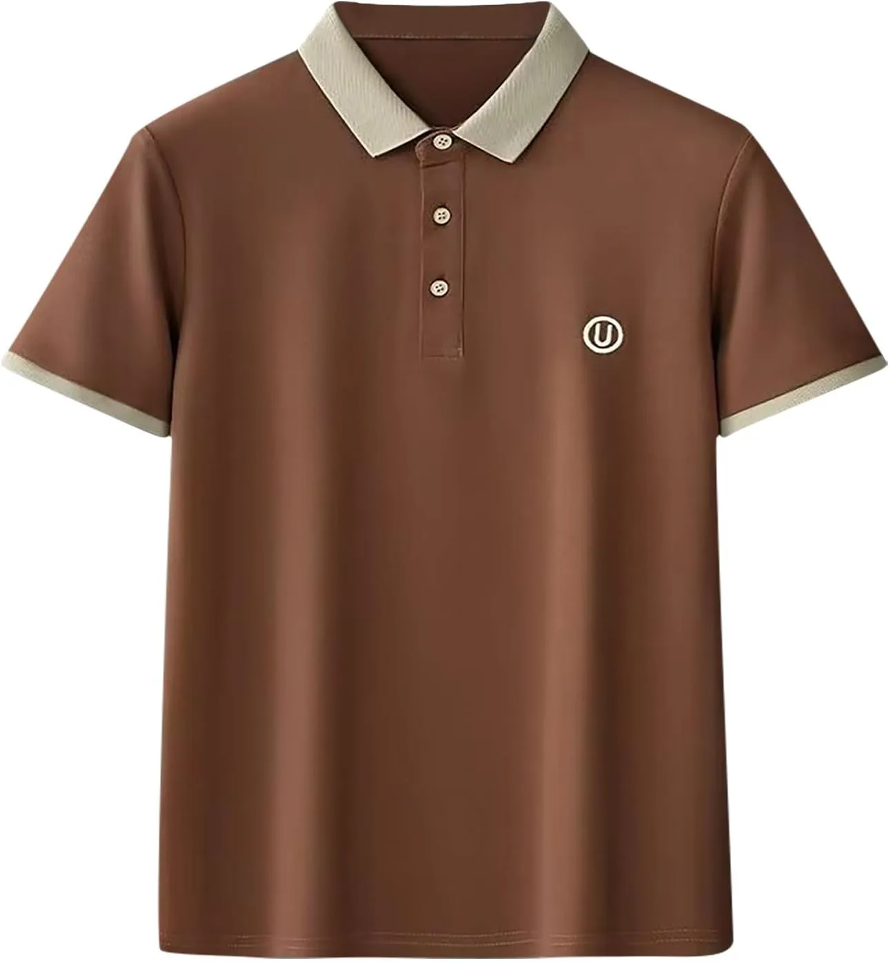 

Мужская рубашка Ice Silk с коротким рукавом и тремя пуговицами