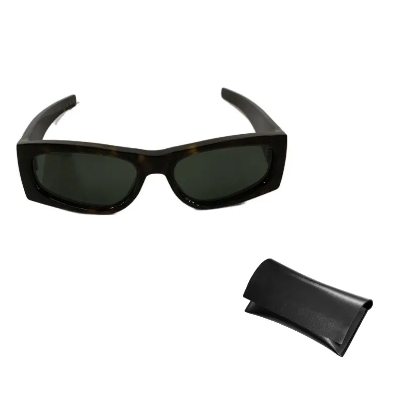 

SAINT LAURENT Прямоугольные солнцезащитные очки в черепаховой оправе, Tortoiseshell