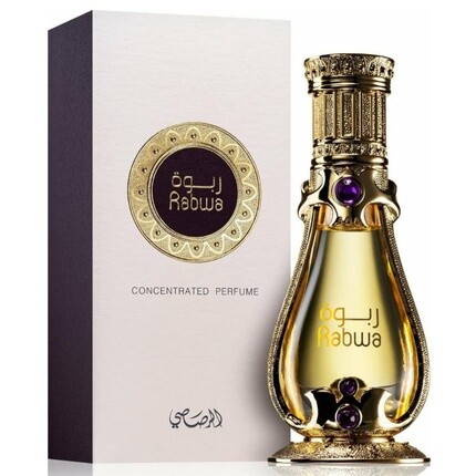 Rasasi Rabwa Concentrated Perfume Oil For Men And Women 19ml - Smooth Woody And Patchouli Notes Enhanced By Bergamot - Elegant Bottle