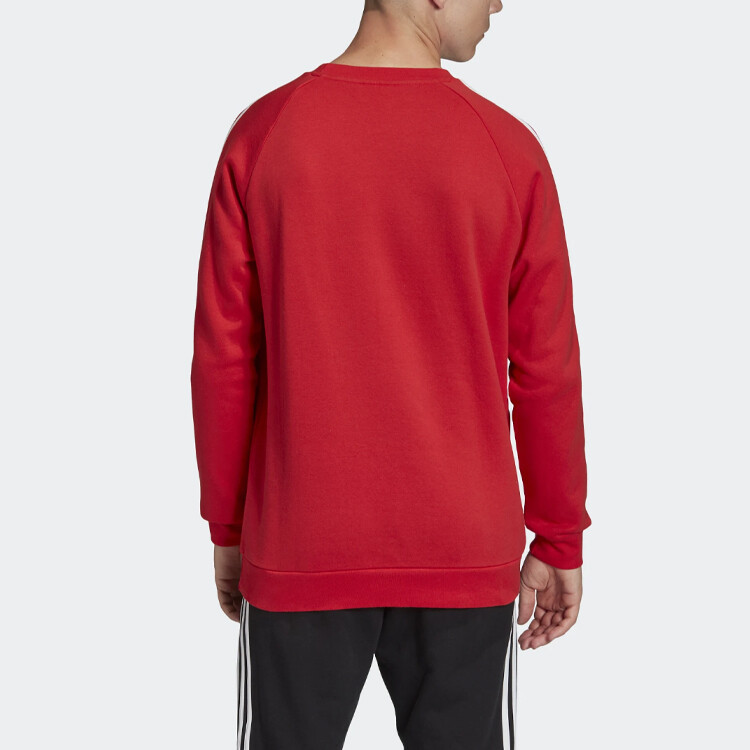 20SS 3ST CREW Толстовка мужская красная Adidas Originals, красный — фото 4