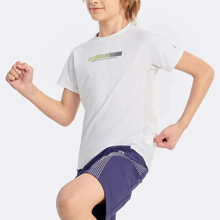 FILA KIDS Футболка AW24 Jade White для подростков — фото 3