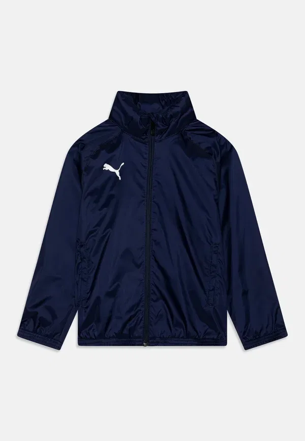 Куртка тренировочная Teamgoal allweather jr training jacket Puma, темно-синий/белый