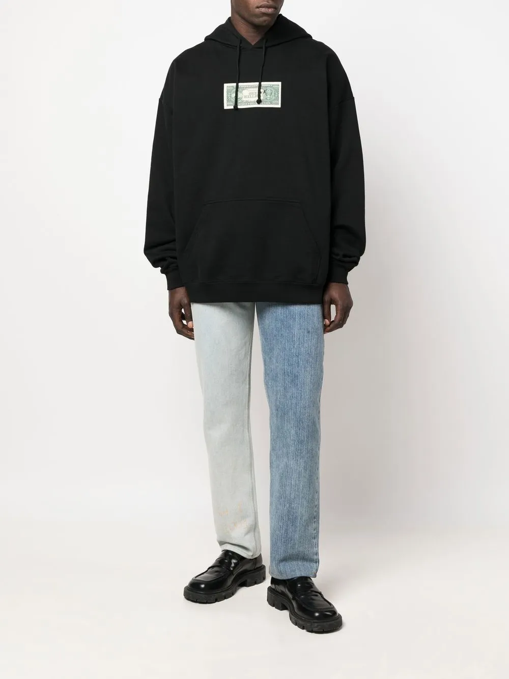 Худи с графичным принтом VETEMENTS, черный — фото 2