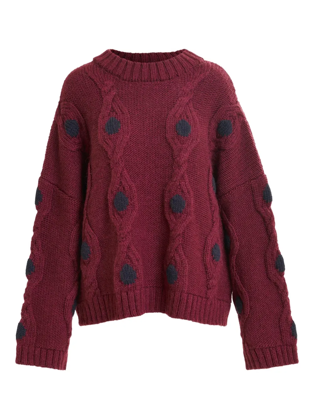 

Свитер Ixel с косичной вязкой Essentiel Antwerp, красный