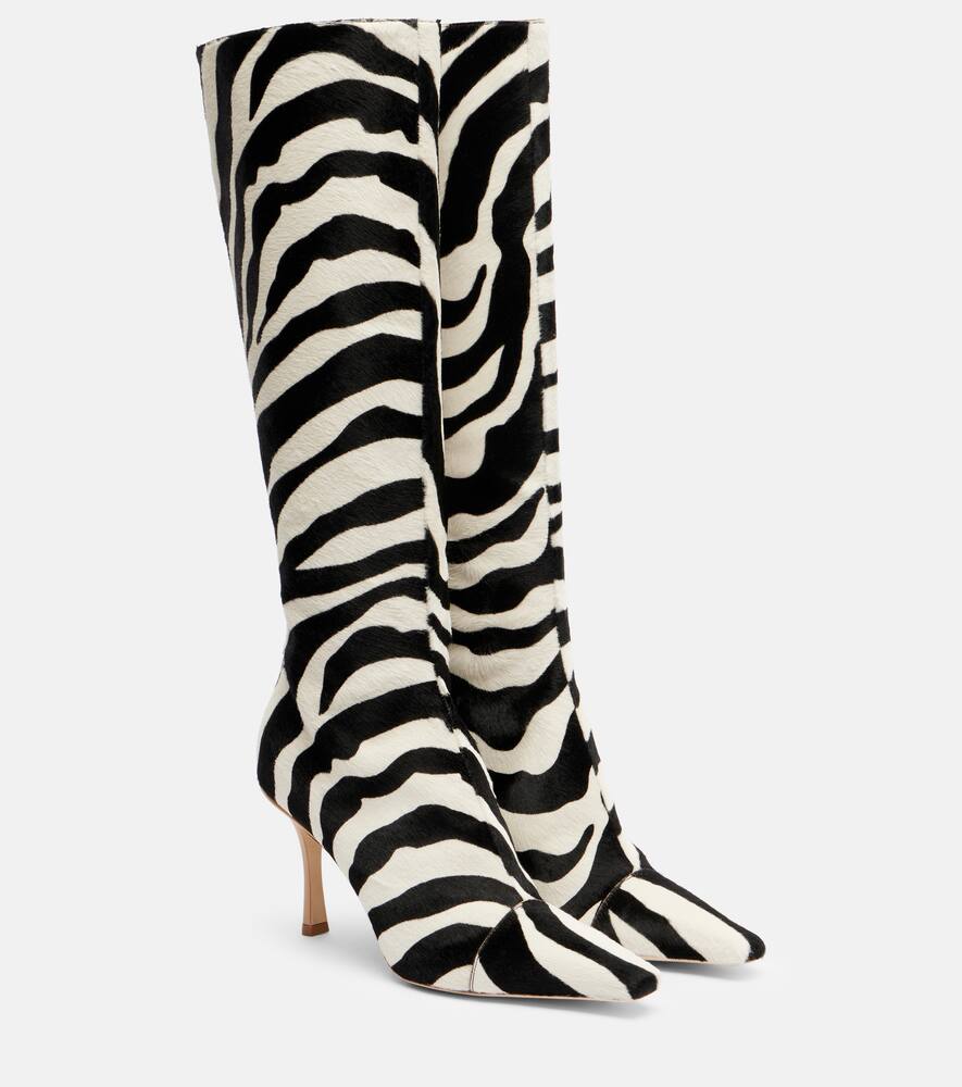 Ботинки Conner Ives Gloria 85 до колена Jimmy Choo, Black/White Mix