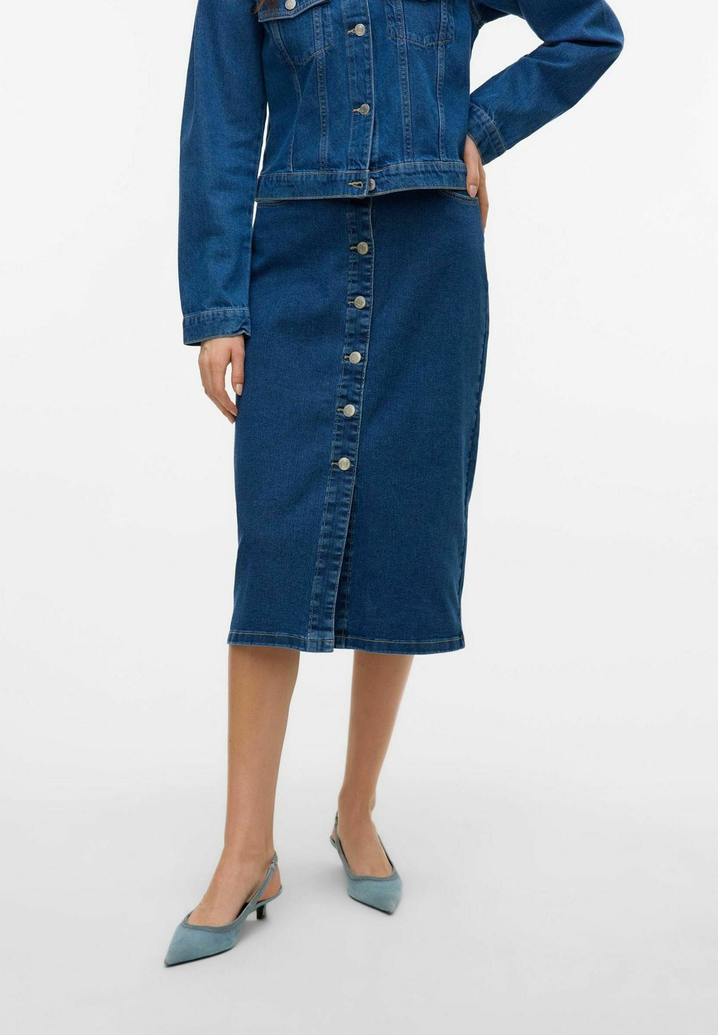 

Джинсовая юбка Vero Moda, цвет Dark Blue Denim