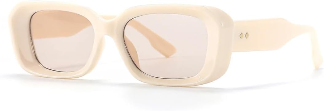 

Ретро-модные панк-солнцезащитные очки для женщин и мужчин, классические винтажные, с защитой от УФ-излучения UV400, для использования на открытом воздухе VFDHN, Beige Champagne