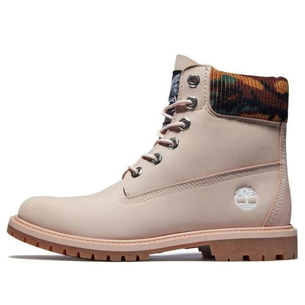 Кроссовки heritage 6 inch waterproof boots 'pale pink nubuck with camo' Timberland, розовый